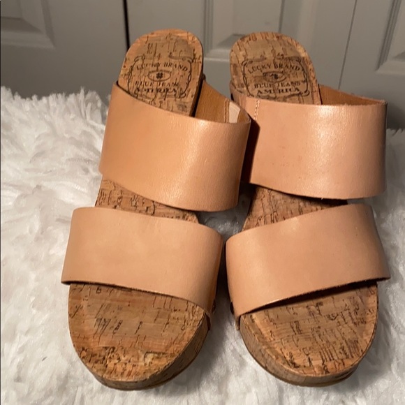 Lucky Brand Shoes - Lucky Brand- cork wedge heeled sandals
